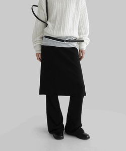 パービットレイヤードバンディングミディスカート