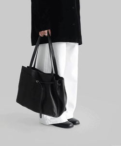 皮革皮帶大容量肩背包