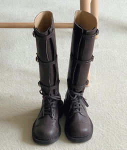 マロンウォーカーロングブーツシューズ