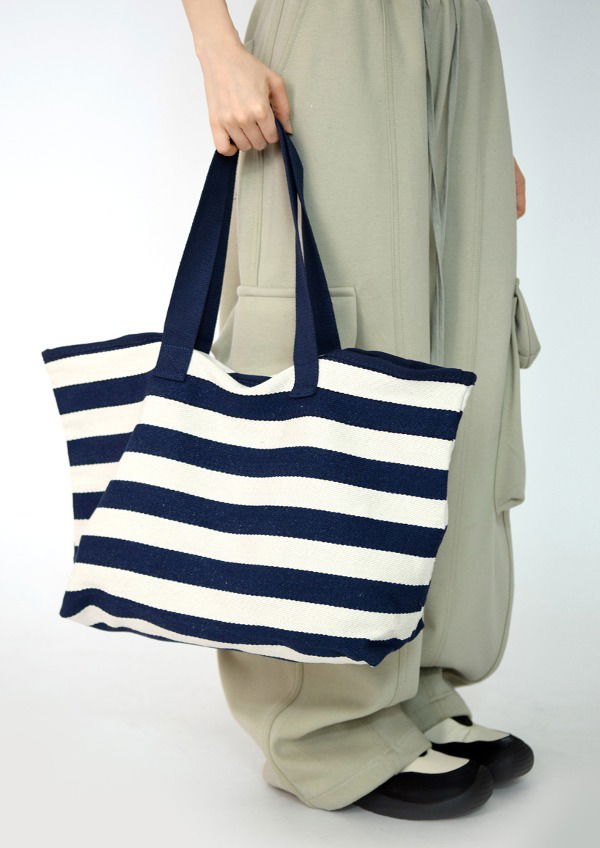 Linen Striped Eco Bag