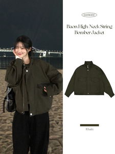 Baon high-neck string night jacket