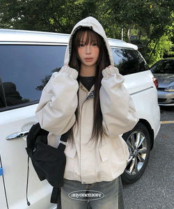 Yvonne Check Hooded Cotton Boxy-fit Jacket