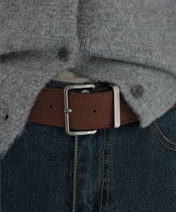 Burgundy Suede Big Belt