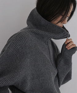 Benki Loose Golji Half Zip-up Knit