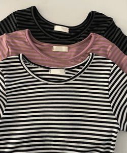 裏起毛ノーティーラウンドネック単色レーヨン長袖Tシャツ3カラー裏起毛Tシャツ