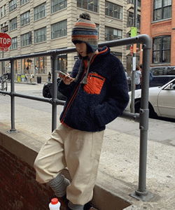 Rubian Reversible Fleece Fur Jacket