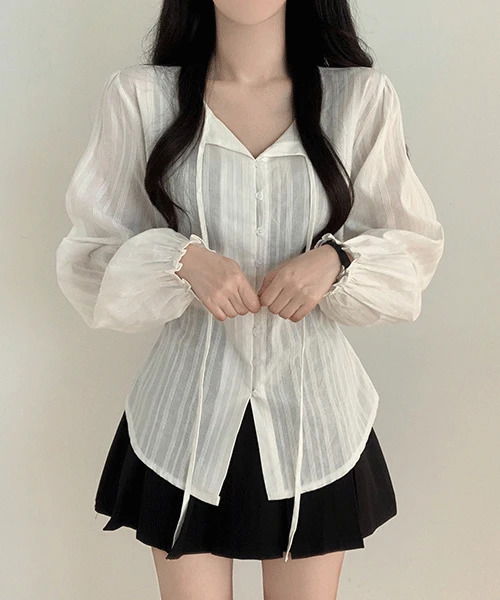 氣質女神風長袖襯衫