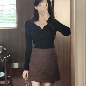Judy Suede Mini Skirt