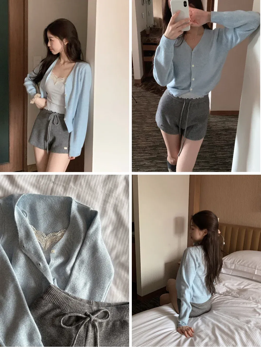 카디건 모델 착용 이미지-S1L4