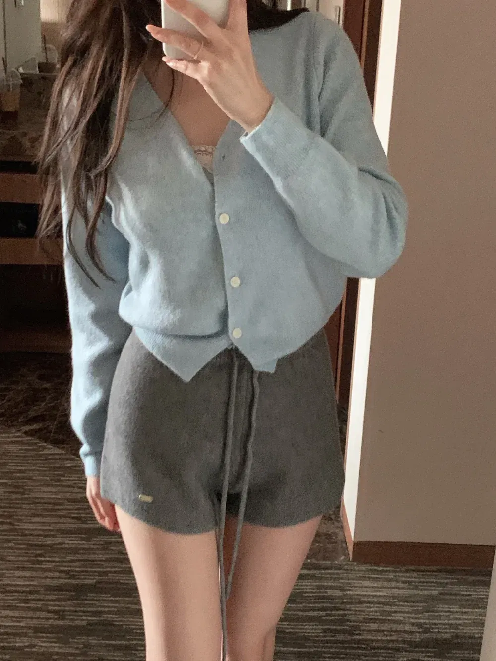 카디건 모델 착용 이미지-S1L65