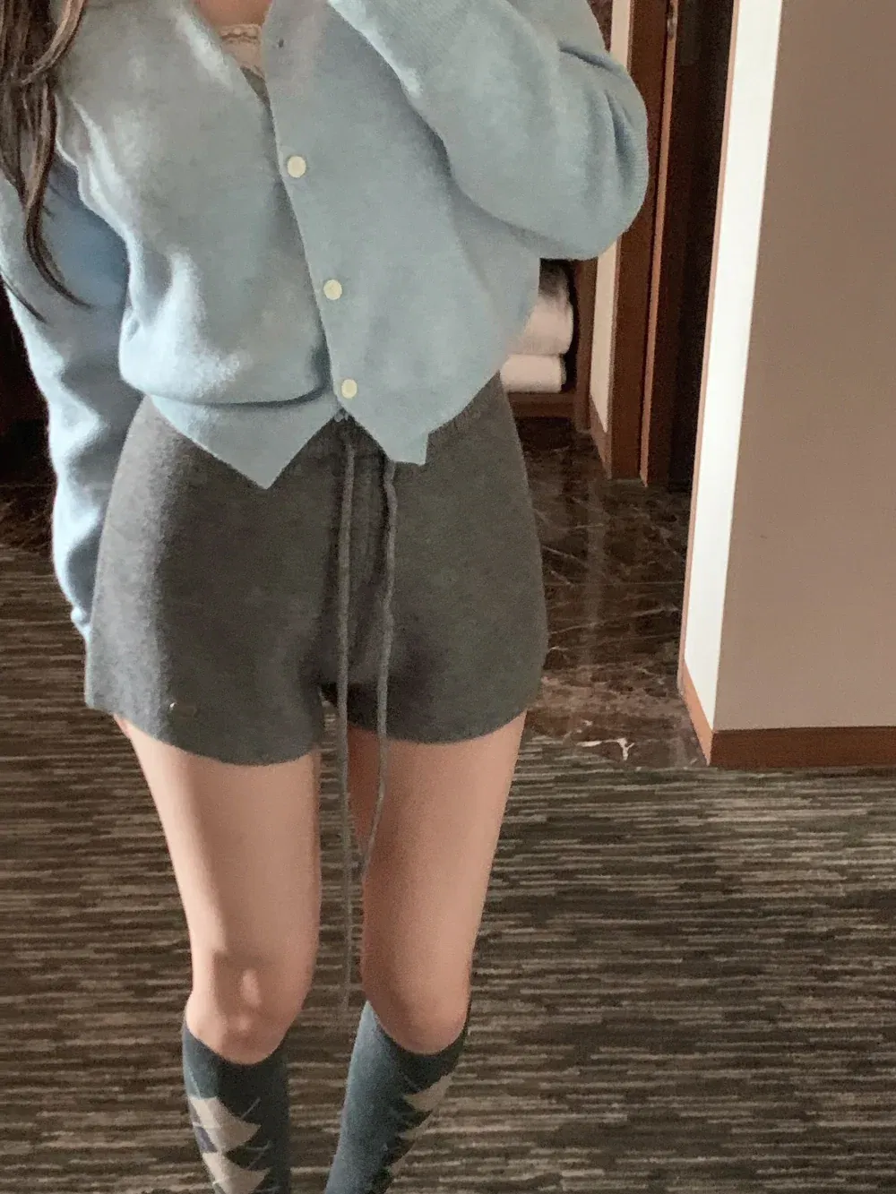 카디건 모델 착용 이미지-S1L76