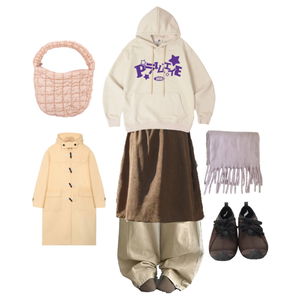 아이보리 브라운 코디