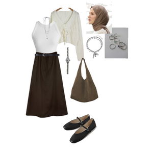 Belt,Y2k,Flats,Necklace,Dailyoutfit,Jacket,Cardigan/vest,Outfit,Pufferjacket 코디