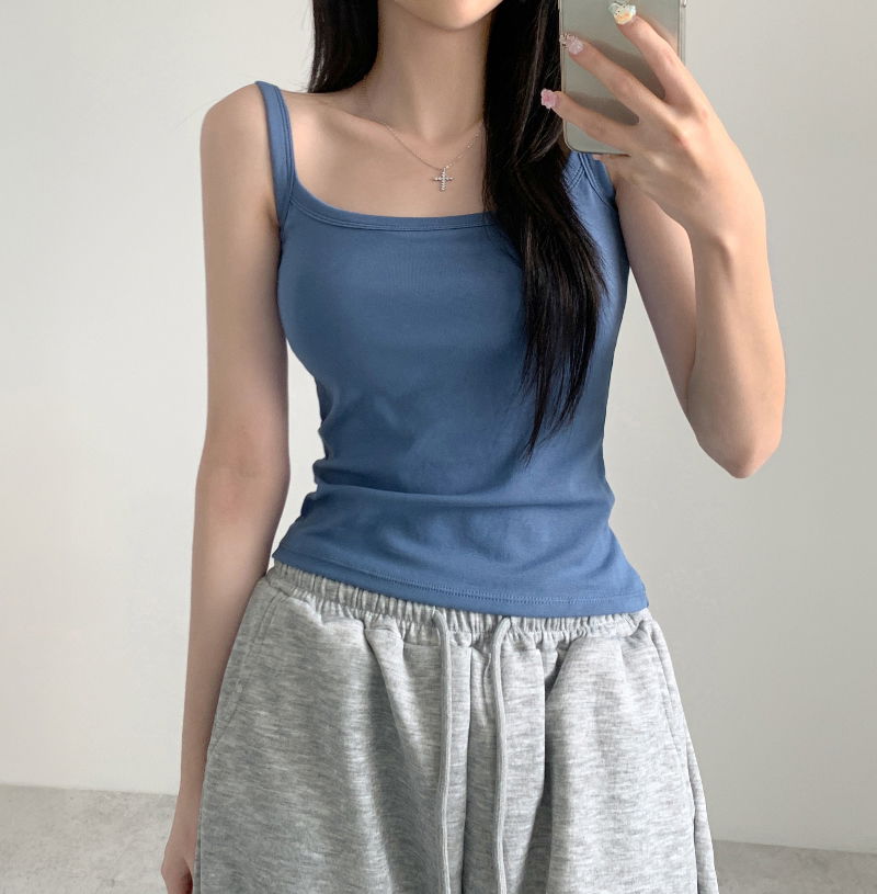 민소매 모델 착용 이미지-S1L13