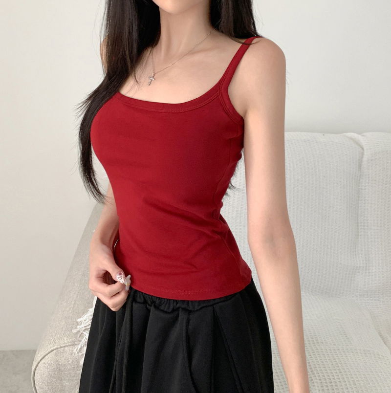 민소매 모델 착용 이미지-S1L33