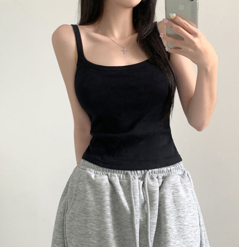 민소매 모델 착용 이미지-S1L39