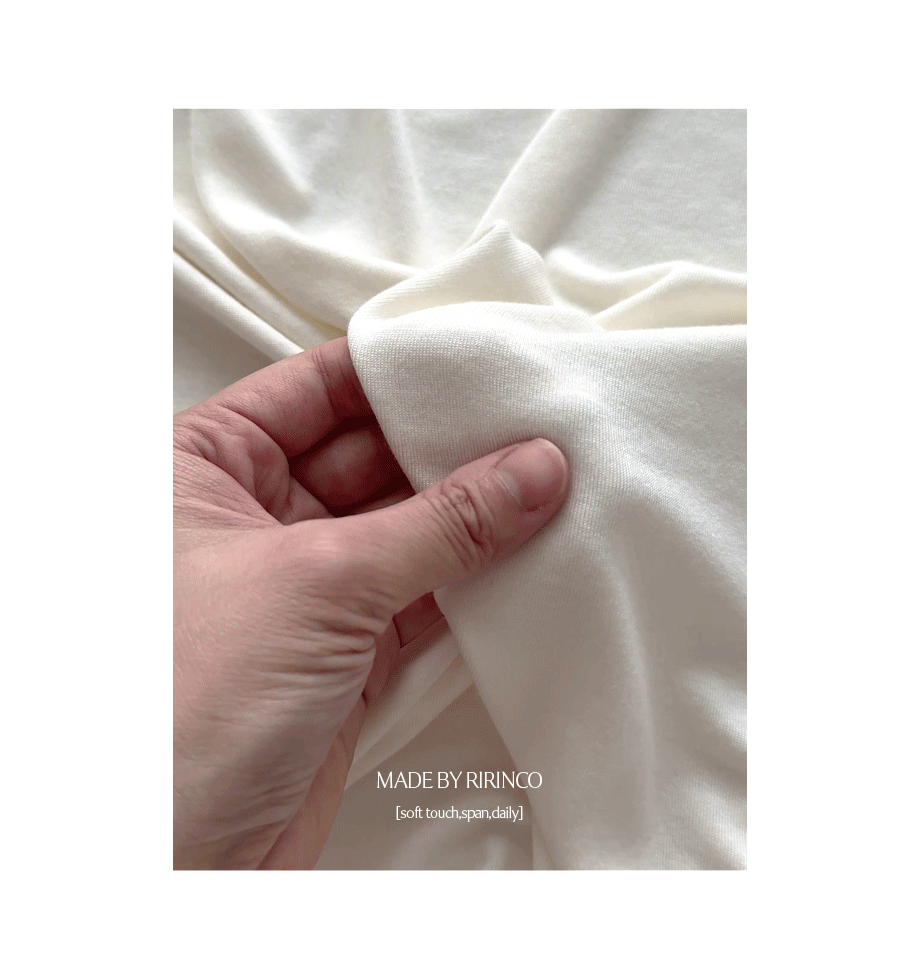 리리앤코 어터니븐 스판 모달 반목폴라 티셔츠