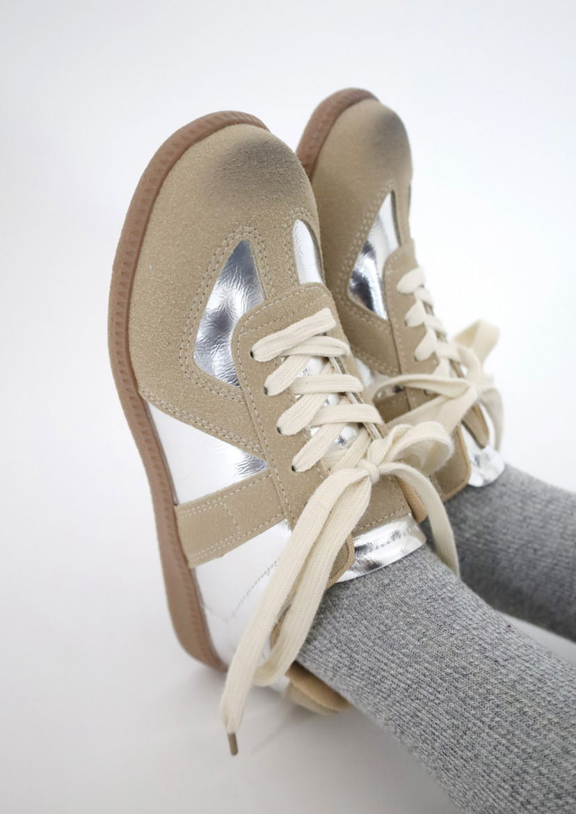 Silver Lineup Sneakers
