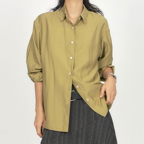 Mari Satin Loose-fit Shirt SH026