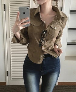 브아 골덴 포켓 라운딩 셔츠 -3 color