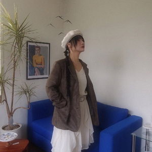 CAVEHILL SUEDE JACKET (CAMEL, KHAKI 2COLORS)