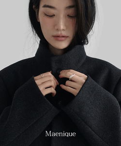 加米爾高領標準版羊毛長大衣