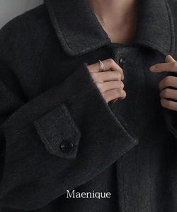 Jer Hidden Button Basic Long Coat