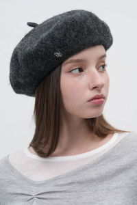 WOMAN GNRL Logo Wool Beret