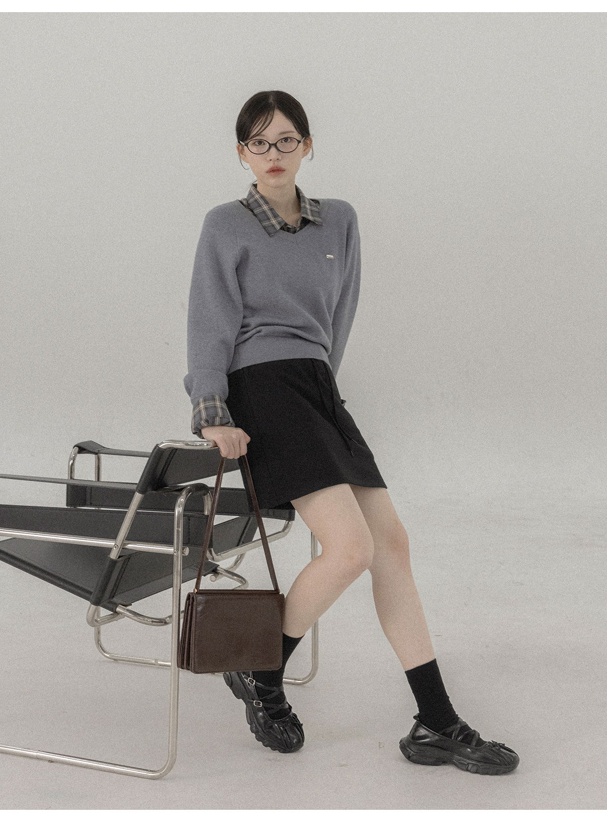 리리앤코 테이턴브 밴딩 미니 스커트