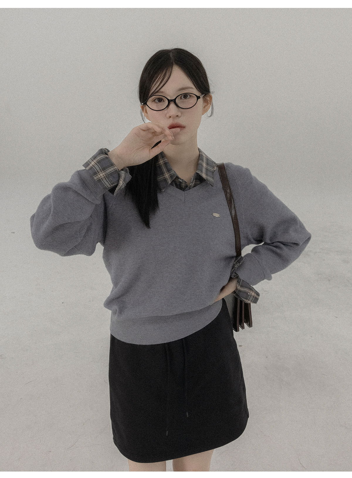 리리앤코 테이턴브 밴딩 미니 스커트