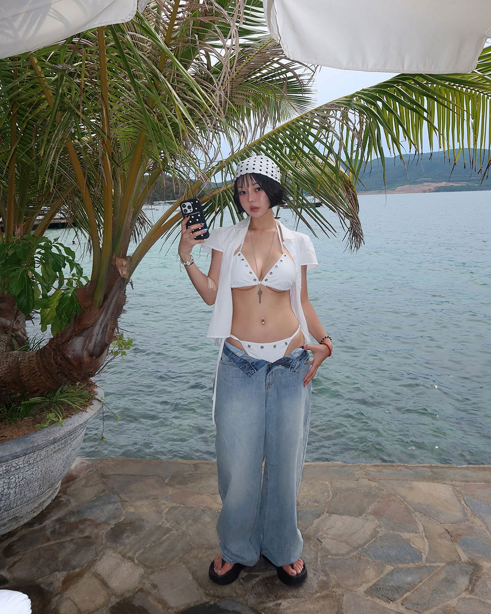 악세사리 모델 착용 이미지-S1L74