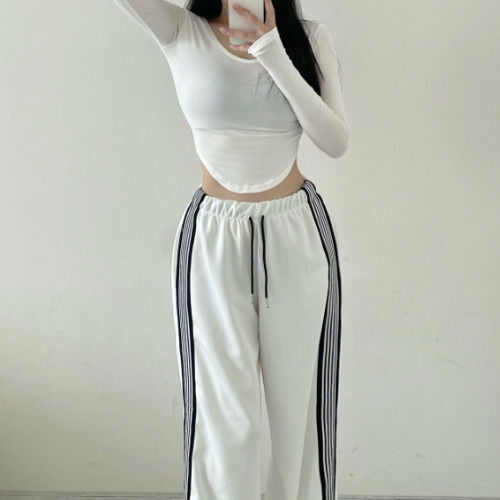 Jersey line pants (Ships Today)