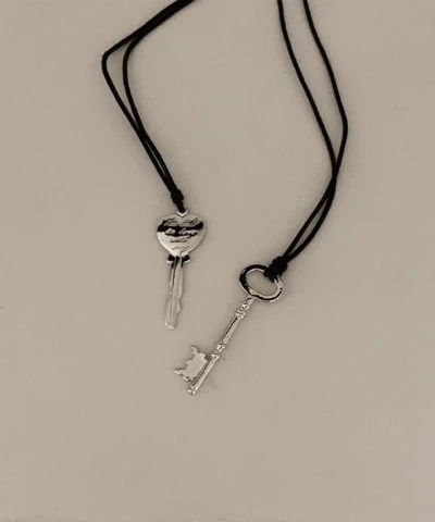 키링 실버 목걸이