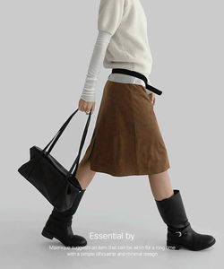 Vesper Suede Midi Skirt