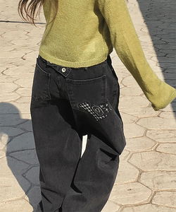 Totten Strap Love Wide Pants