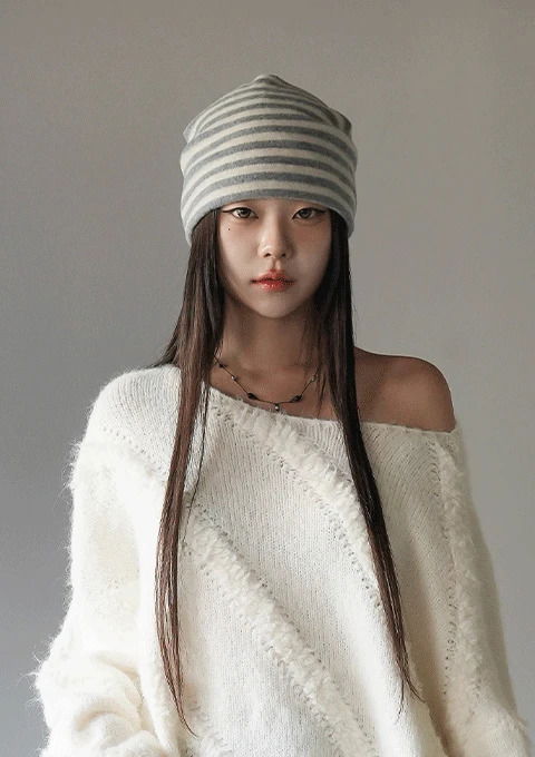 켄션 스트라이프 비니