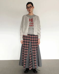 立體麵包紋徽章裝飾開襟外套