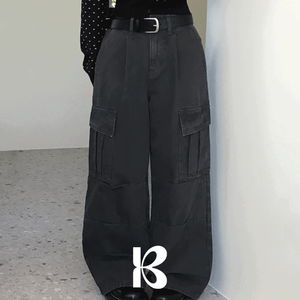 킨더 피그먼트 카고 와이드 팬츠
