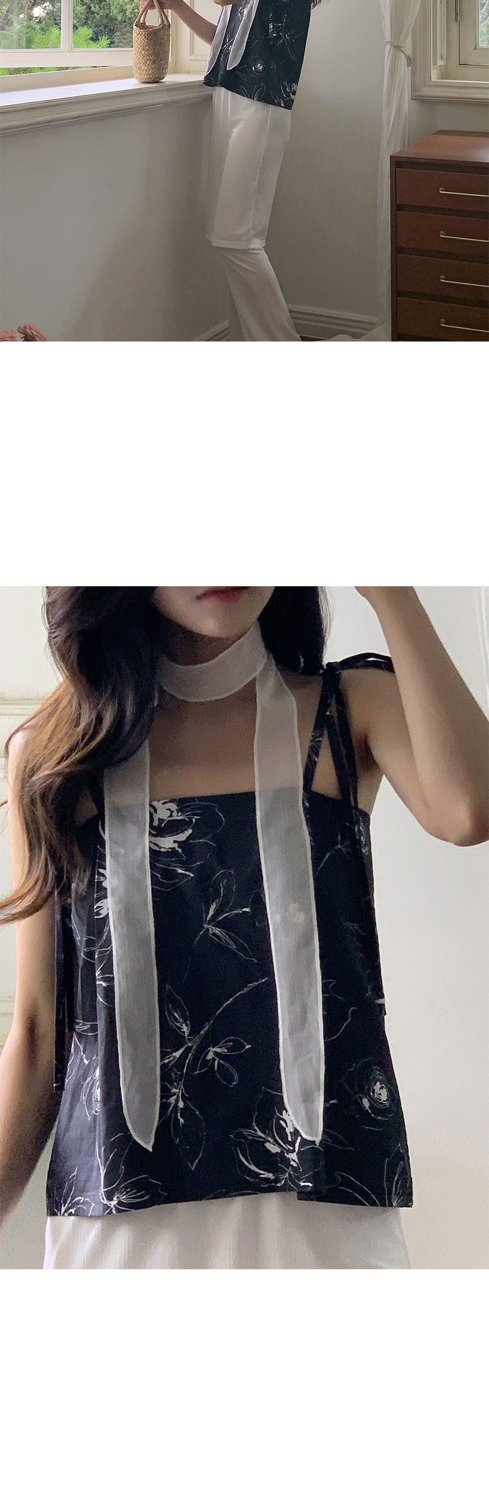 긴 드레스 모델 착용 이미지-S1L14