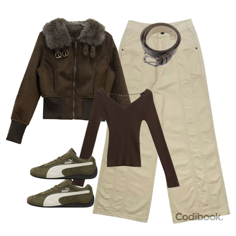 binary01 트렛 백리본 슬림니트,wonderwonder 페임 보헤미안 스터드 가죽 벨트,Codi Set Codi Set #002 | Daily Unique등을 매치한 코디