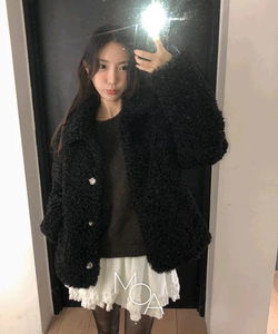 Likens Collar Fur Jacket - 3 colors