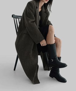 Romei Overfit Wool Long Coat