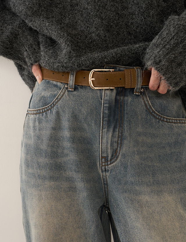 로핀 스웨이드 베이직 벨트 84278