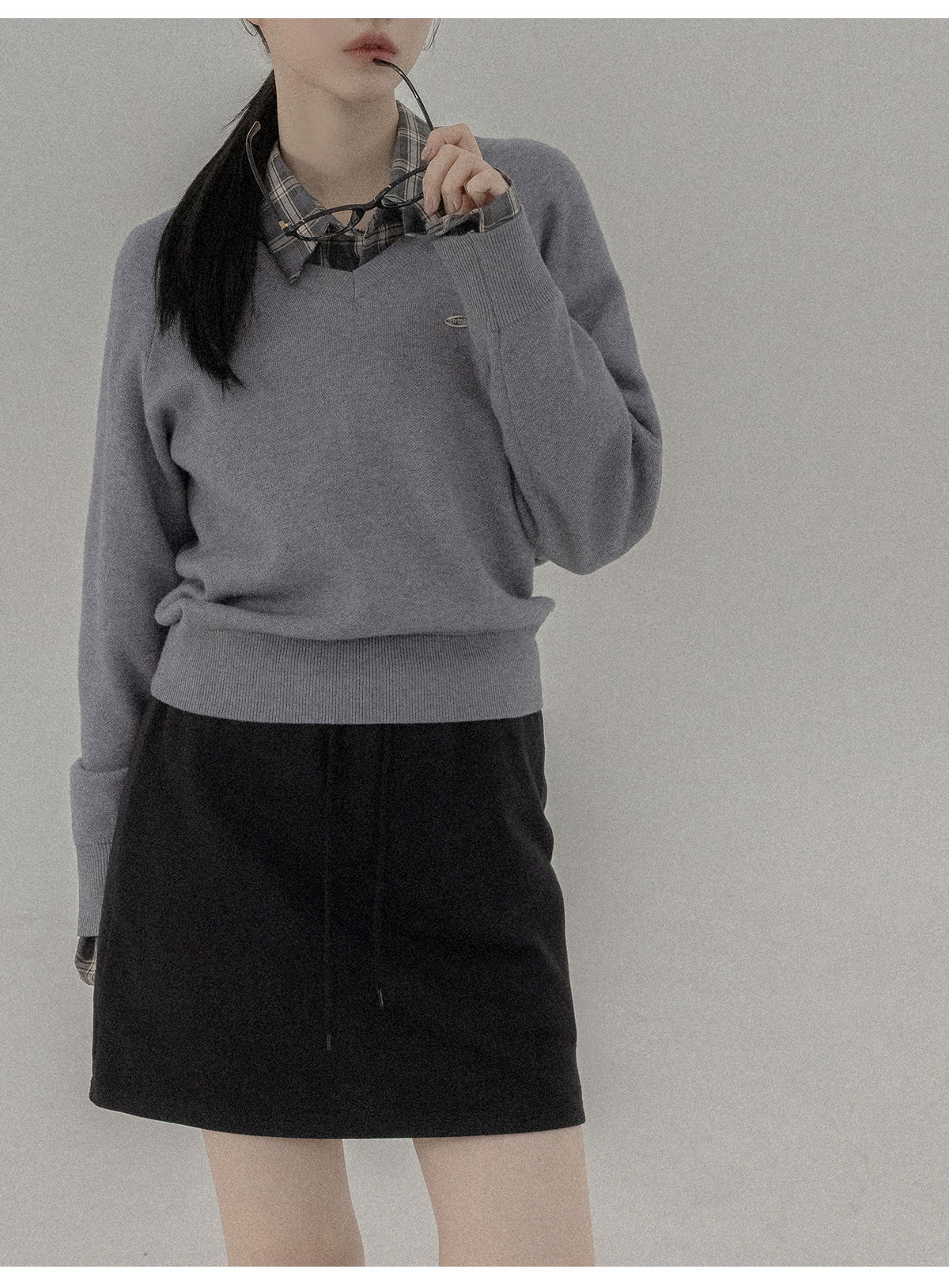 리리앤코 테이턴브 밴딩 미니 스커트