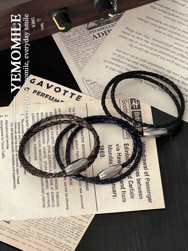 Lucas Layered Calfskin Bracelet