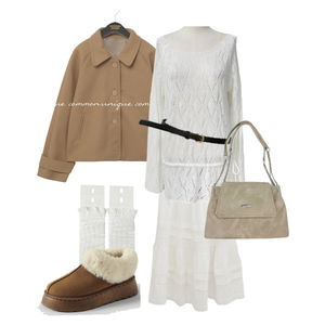 코트,롱원피스,니트 코디