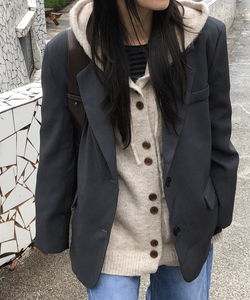 Landed Overfit Single Two-Button Jacket 3 Colors Fall Guest Look