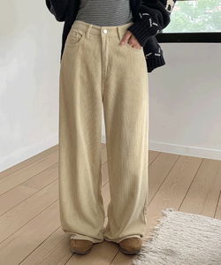 Mohatsu Corduroy Wide Pants - 4 colors