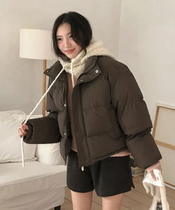 Laenbi High Neck Wellon String Short Padding - 4 Colors