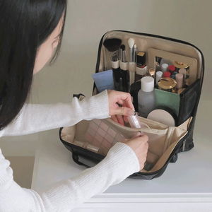 거울포함 캐리어결합 메이크업 파우치